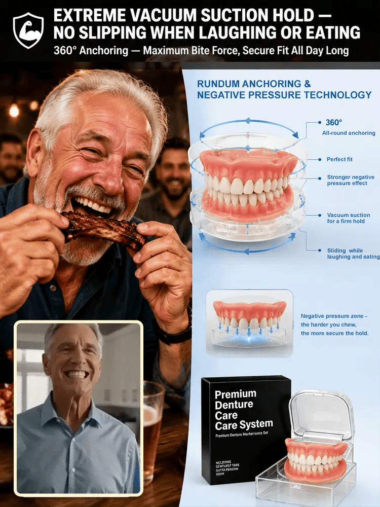Comfort-fit decorative denture set
