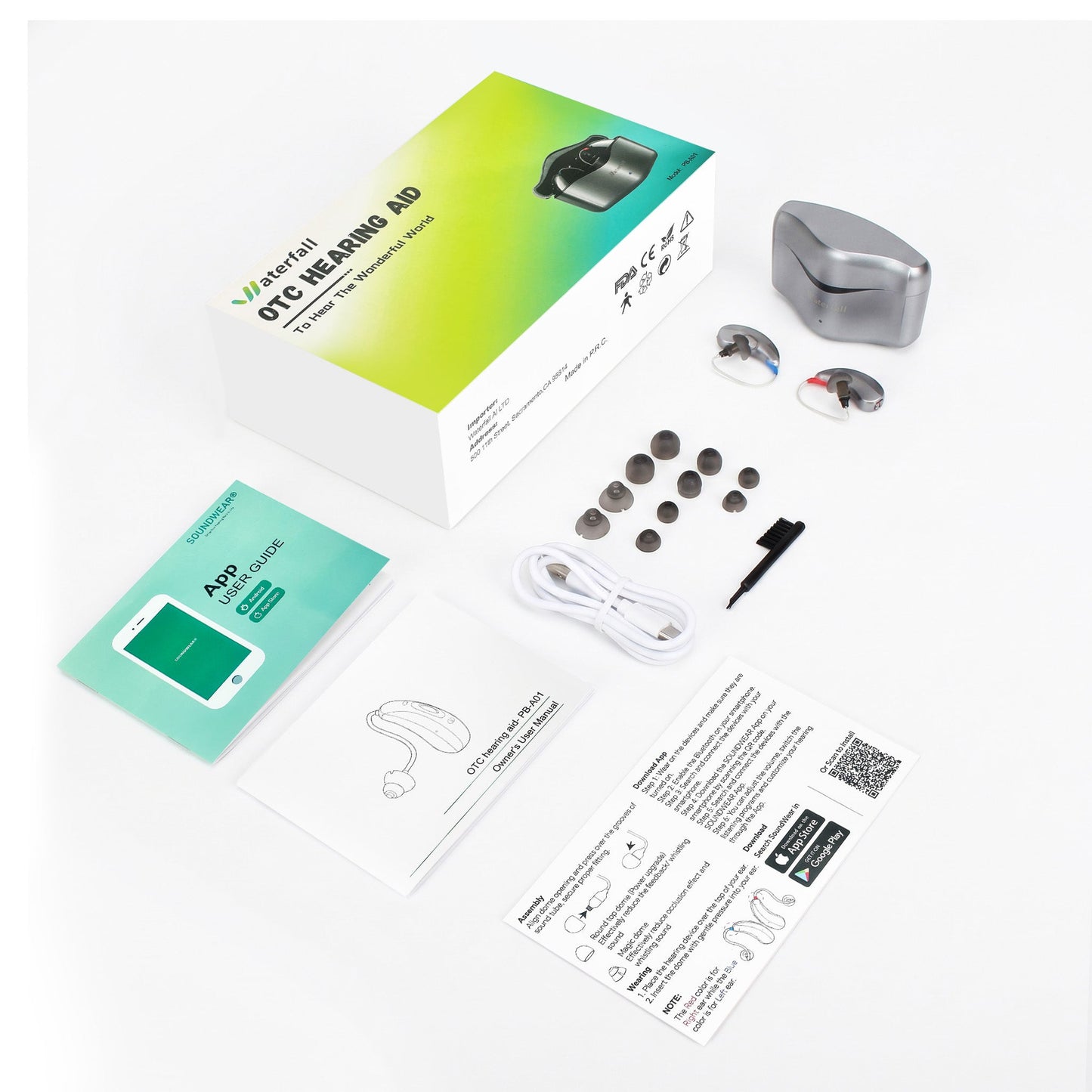 DarkFairy OTC RIC Hearing Aid with App Control
