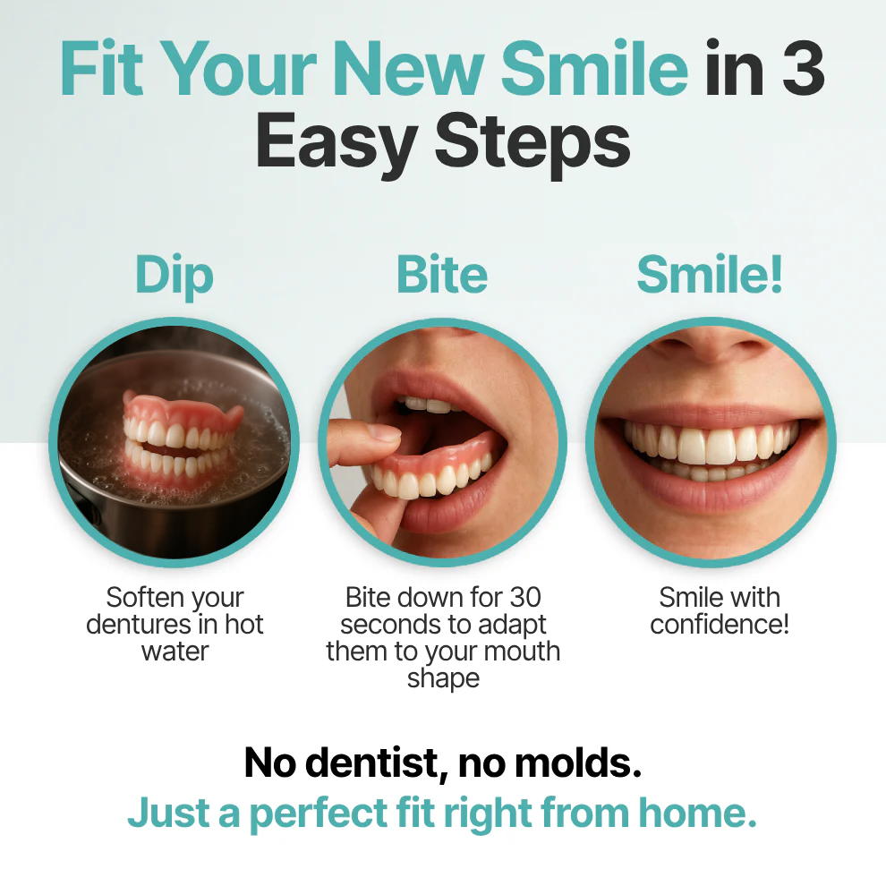 🦷  Fit Full Functional Dentures Make you more confident